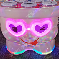 Machine de jeu Whack Mole à monnayeur pour enfants, jeu d'arcade à marteau en plastique, Riteng RT-UC011, à partir de 3 ans, 1 joueur