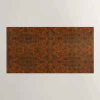 Table basse en bois de palissandre rectangulaire avec base en bloc pour salon