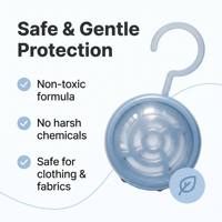 Baume anti-mites pour vêtements sur mesure OEM, formule pure et naturelle aux huiles essentielles pour placards et armoires, fourniture d'usine sous marque privée