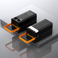 Batterie externe de voyage et camping grande capacité 50000mAh PD22.5W à charge rapide avec lumière LED et câbles intégrés pour iPhone – Chargeur portable
