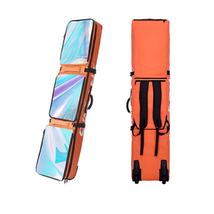 Sac de <span class=keywords><strong>ski</strong></span> à roulettes rembourré et imperméable, sac de snowboard avec roues pour les voyages en avion, sac à roulettes pour snowboard ou skis, capacité importante - Product Image 2
