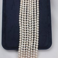 Chaîne de perles d'eau douce blanches en vrac, 11-12 mm, forme de pomme de terre naturelle Odin, pour collier fait main, bracelet, bricolage