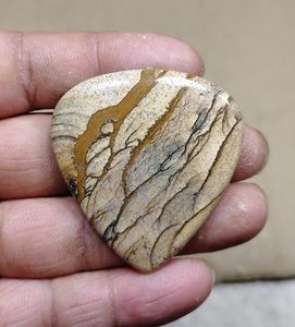 Pierre précieuse de jaspe de qualité supérieure, cabochon ovale multicolore, pour la création de bijoux - Product Image 4