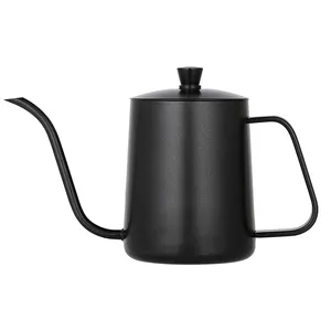 350ml col de cygne verser sur la bouilloire à café cafetière à goutte à main en acier inoxydable avec long bec étroit