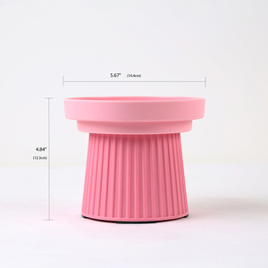 Gamelle surélevée moderne en mélamine durable pour chat, réduit la pression sur le cou, favorise une digestion facile pour les animaux de compagnie - Product Image 6