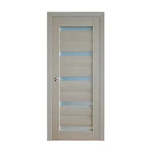 Design porte interne in legno nuovissimo composito per camera popolare porte moderne Decorative interne Design grafico in plastica a battente in Pvc