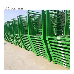 Warehouse Stackable Steel Pallet Tainer Storage Nestainer Stacking Rack