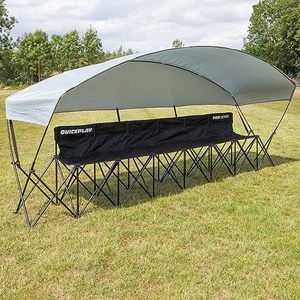 Sillas plegables para varias personas al aire libre, mesa de fila fija para acampar y sillas, sillas deportivas para campo de fútbol para seis personas - Product Image 6