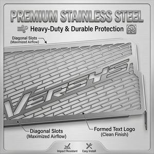 Protection de <span class=keywords><strong>radiateur</strong></span> en acier inoxydable pour Kawasaki Versys 650 2015-2024, grille de protection du refroidisseur de <span class=keywords><strong>moto</strong></span>, ensemble d'accessoires - Product Image 2