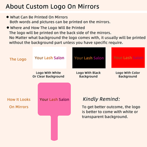 Miroir de poche carré personnalisé en plastique, format voyage, à une face, en forme de cœur, pour maquillage, avec étiquette privée, pour femmes - Product Image 3