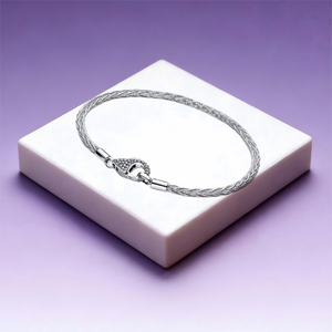 Bracciale <span class=keywords><strong>Pandora</strong></span> da Donna Fai-da-Te con Charm a Forma di Zucca e Catena a Tre Fili Intrecciati in Argento 925 di Alta Qualità, Collezione 2026 - Product Image 6