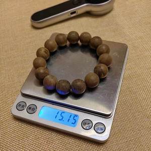 [Collezione Classica] Bracciale in Legno di Agarwood Cambogiano Ly con 15 Perle da 14mm - Product Image 5