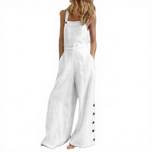 OEM/ODM Mono de punto holgado de verano para mujer, de elastano/poliéster, cuello cuadrado, largo completo, estilo casual, sin mangas, verano 2026 - Product Image 1