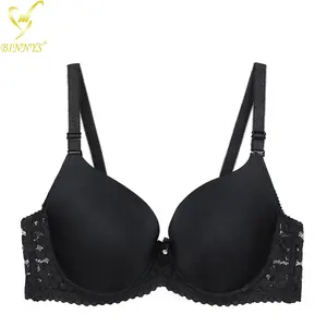 BINNYS wholesale all big size bras black large bra plus size europe women plus size bra