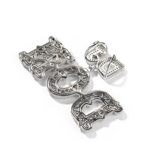 Hip Hop personnalisé nom cubique Zircon couronne goutte à goutte lettres à bulles glacées chaîne pendentifs et colliers pour hommes bijoux chaîne de Tennis cubaine - Product Image 5