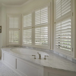 Promotion : Volets modernes en PVC et bois naturel pour baies vitrées, étanches, résistants aux UV, faciles à nettoyer, pour la <span class=keywords><strong>d</strong></span>écoration intérieure - Product Image 1