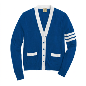 Cardigan Pull Col V Uni Personnalisé Université d'État TSU Tigre Broderie Homme Étudiants Anciens Étudiants Équipement Hiver Respirant - Product Image 1