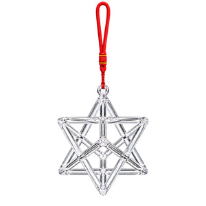 Pendentif Merkaba en quartz clair naturel, instrument de chant en cristal pour la relaxation, la guérison sonore et les bains sonores - Product Image 1