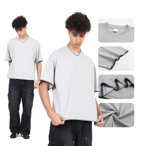 Camiseta de manga corta para hombre, estilo hip hop, corte holgado, cuello redondo, transpirable, con tacto refrescante, Sorona - Product Image 2