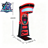 Machine d'arcade Boxer à monnayeur, testeur de force de frappe et de coup de pied, appareil de jeu sportif pour lieux de divertissement et de loisirs