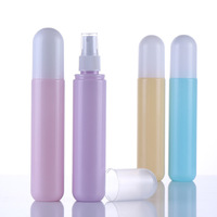 Flacon pulvérisateur à brouillard fin en forme de capsule Offre Spéciale 30ml Bouteille d'emballage en plastique PET transparente personnalisée 50ml 100ml
