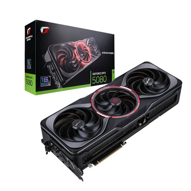 2025 New COLORFUL IGame GeForce RTX 5080 Advanced OC 16GB GDDR7 Gaming Graphics Card GPU PCIe 5.0 Video Cards for Gaming PC