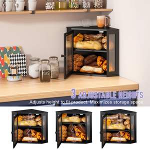 <span class=keywords><strong>Accessoires</strong></span> de <span class=keywords><strong>cuisine</strong></span> personnalisés Boîtes cadeaux pliantes pour le pain Boîtes de rangement pour le pain en coin en bois de bambou pour la nourriture en boulangerie - Product Image 6