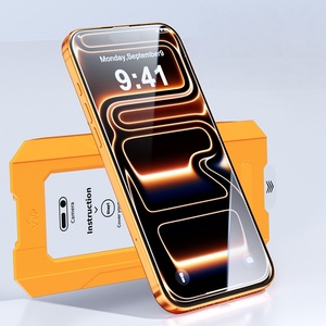 Protector <span class=keywords><strong>de</strong></span> <span class=keywords><strong>Pantalla</strong></span> Mágico HD Electrochapado <span class=keywords><strong>Tipo</strong></span> O Plegable y Antipolvo <span class=keywords><strong>de</strong></span> Aplicación Instantánea para <span class=keywords><strong>iPhone</strong></span> 17 16 15/14/<span class=keywords><strong>13</strong></span> <span class=keywords><strong>Pro</strong></span> <span class=keywords><strong>Max</strong></span> - Product Image 3