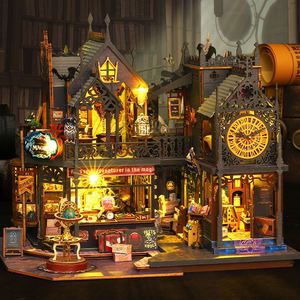 Kit de construction 3D en <span class=keywords><strong>bois</strong></span> DIY, modèle de château démoniaque <span class=keywords><strong>creux</strong></span>, maison de poupée, idéal pour les cadeaux d'anniversaire pour enfants et adultes - Product Image 6