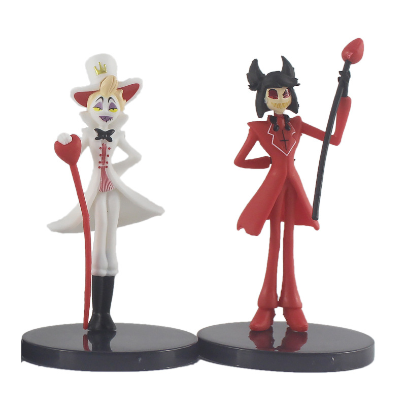 9PCS/SET Hazbin Hotel Alastor Anime Action Figure Collection