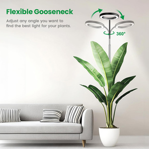 Moderne LED-kweeklamp met volledig spectrum, halo-lamp voor thuis, kantoor, binnenplanten, succulenten en tuin - Product Image 6