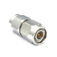 Adaptateur RF droit TNCA-JJG50 Ohm, connecteur coaxial mâle-mâle, adapté aux équipements de test micro-ondes