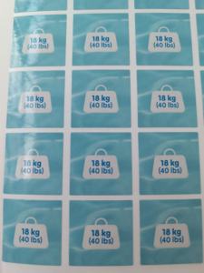 Etiqueta Adhesiva Personalizada de 18 kg (40 lb) para Envío de Barriles de Productos Químicos/Pintura - Product Image 3