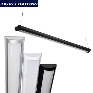Lámpara colgante ETL DLC, luz comercial conectable, arriba y abajo, lineal, para sala de reuniones