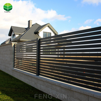 Système de clôture modulaire d'extérieur Clôture Panneaux métalliques bon marché Porte électrique Clôture de jardin de ferme Clôture personnalisée en aluminium Morden Imperméable