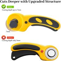 Outil de découpe rotatif pour tissu, lame tranchante de 45 mm, design à roulement, couteau utilitaire DIY, lame à changement rapide OEM, en plastique