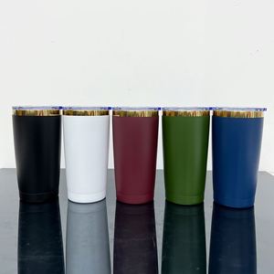 Vente en gros de gobelets à café plaqués or miroir de 20 oz, logo personnalisé, gobelet de 20 oz avec couvercle coulissant - Product Image 1