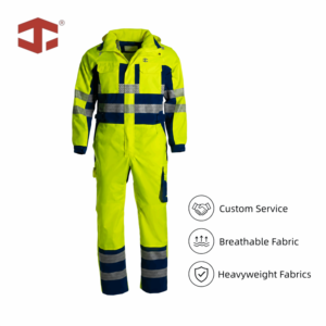 Tuta da Lavoro JIADE ad Alta Visibilità, Impermeabile e Resistente all'Abrasione, Abbigliamento di Sicurezza Caldo Personalizzabile - Product Image 1