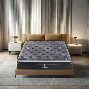 KHÁCH SẠN màu đen không thấm nước nệm Bộ nhớ bọt & Túi mùa xuân giường tiêu chuẩn - Product Image 1