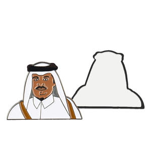 Insignias Magnéticas Personalizadas del Día Nacional de Qatar, Emblema con Logotipo, Bandera en Forma de Península, Adhesivo Esmaltado para Teléfono, Broche con Foto de Sheikh Emir - Product Image 2
