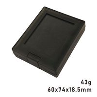 Boîte de présentation couverte avec support pour bijoux en diamant, pierres précieuses, expositions en magasin, organisateur de rangement portable en plastique