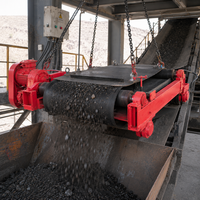 Automatischer Überband-Permanentmagnetabscheider Eisenextraktor für Holzspäne und Abfallrecycling-Produktionslinie