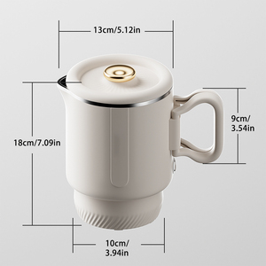 Bouilloire Électrique Portable MLD 1.1-1.5L en Acier Inoxydable 600W avec Contrôle Multi-Température et Arrêt Automatique, Protection Anti-Ébullition à Sec, Idéale pour la Maison et l'Hôtel - Product Image 2
