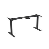 Bureau moderne simple réglable blanc avec double moteur mobilier de bureau élévateur électrique