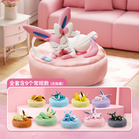 Offre Spéciale : Boîte Mystère Anime Série Eevee Friends Sleeping pour Ornements de Voiture et Décoration Intérieure