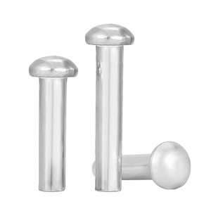 Fabrieks Hot Sale M3 M12 Effen Roestvrij Staal Aluminium Messing Koperen Kop Massief Klinknagel Pin Custom Klinknagel Din660 - Product Image 6