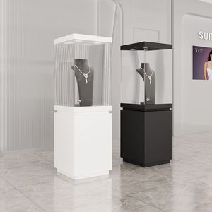 Vitrina <span class=keywords><strong>de</strong></span> Exhibición <span class=keywords><strong>de</strong></span> Joyería <span class=keywords><strong>de</strong></span> Vidrio con Esquinas <span class=keywords><strong>de</strong></span> Metal y <span class=keywords><strong>Madera</strong></span> Brillante, con Cerradura <span class=keywords><strong>de</strong></span> Seguridad, <span class=keywords><strong>de</strong></span> Calidad Perfecta, para Joyería <span class=keywords><strong>de</strong></span> Alto Valor - Product Image 3