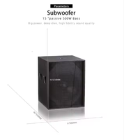 Barre de Son Sono Disco S-15 15 Pouces, Équipement Audio avec Subwoofer Basses Passives Amplifiées