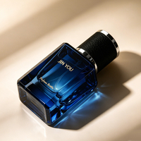 Flacon de parfum rechargeable carré de luxe 30 ml, vaporisateur transparent, flacons de parfum en verre avec boîte d'emballage personnalisable