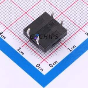 TS018-CBY1FH6.5 Tactile Switch Through hole-4P,12x12mm Switch Single Pole Single Throw Round Button 2.5N Through Hole - Product Image 2